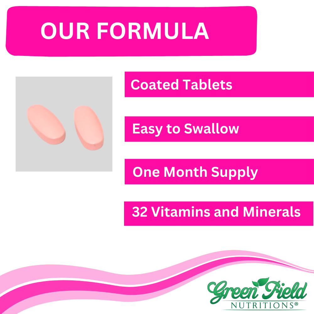 Greenfield Nutritions- Halal Biotin with multivitamin for Hair, Skin, Nails, and Mood (Bundle)