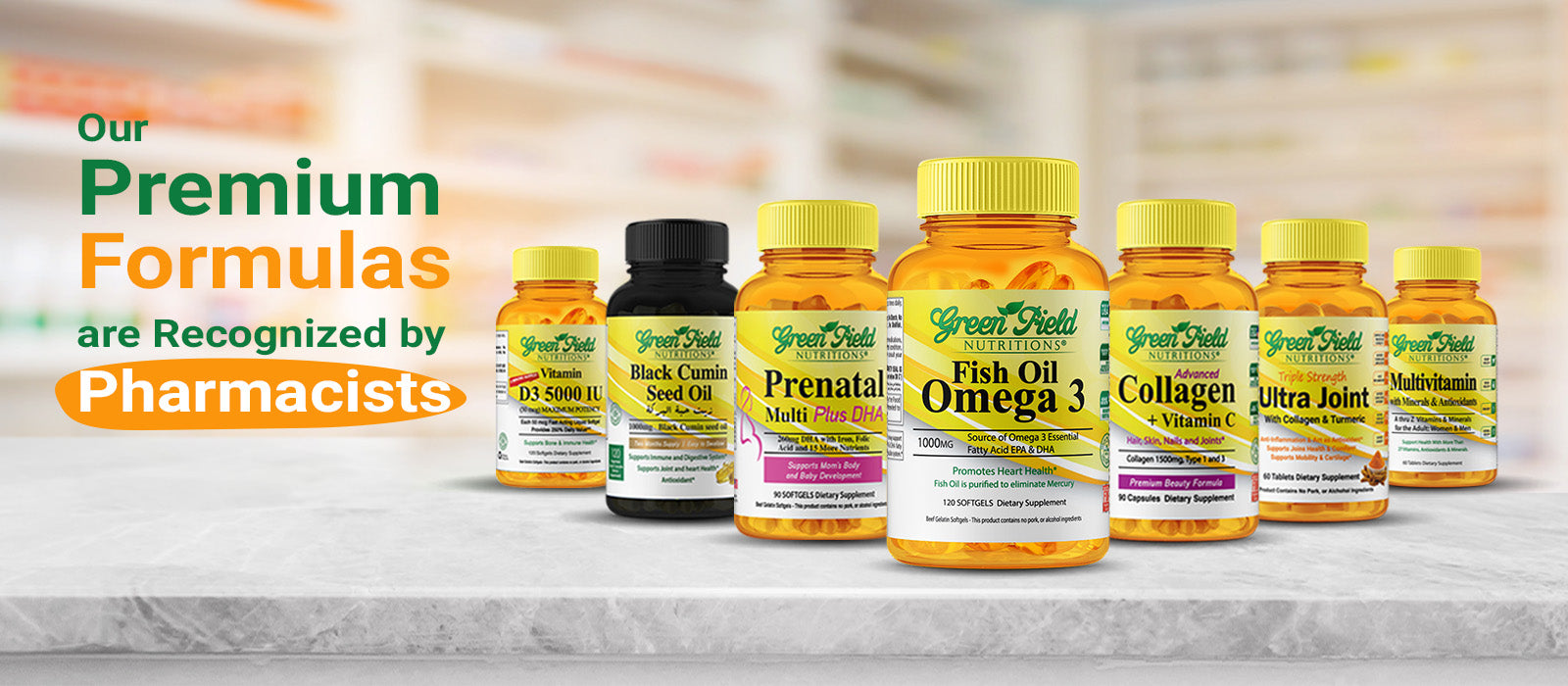 Halal Vitamins made in USA with a large variety, We have Halal Gummies vitamins, Halal Softgel, and more