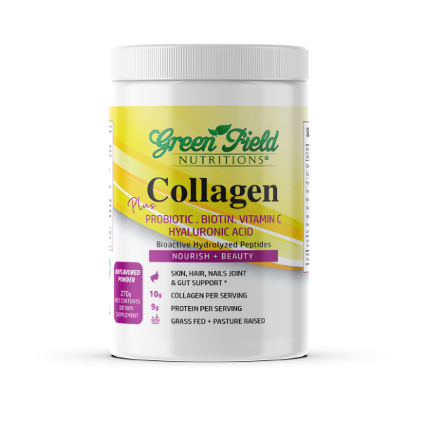 Halal Collagen Powder with Probiotic, Biotin, Hyaluronic Acid &amp; Vitamin C