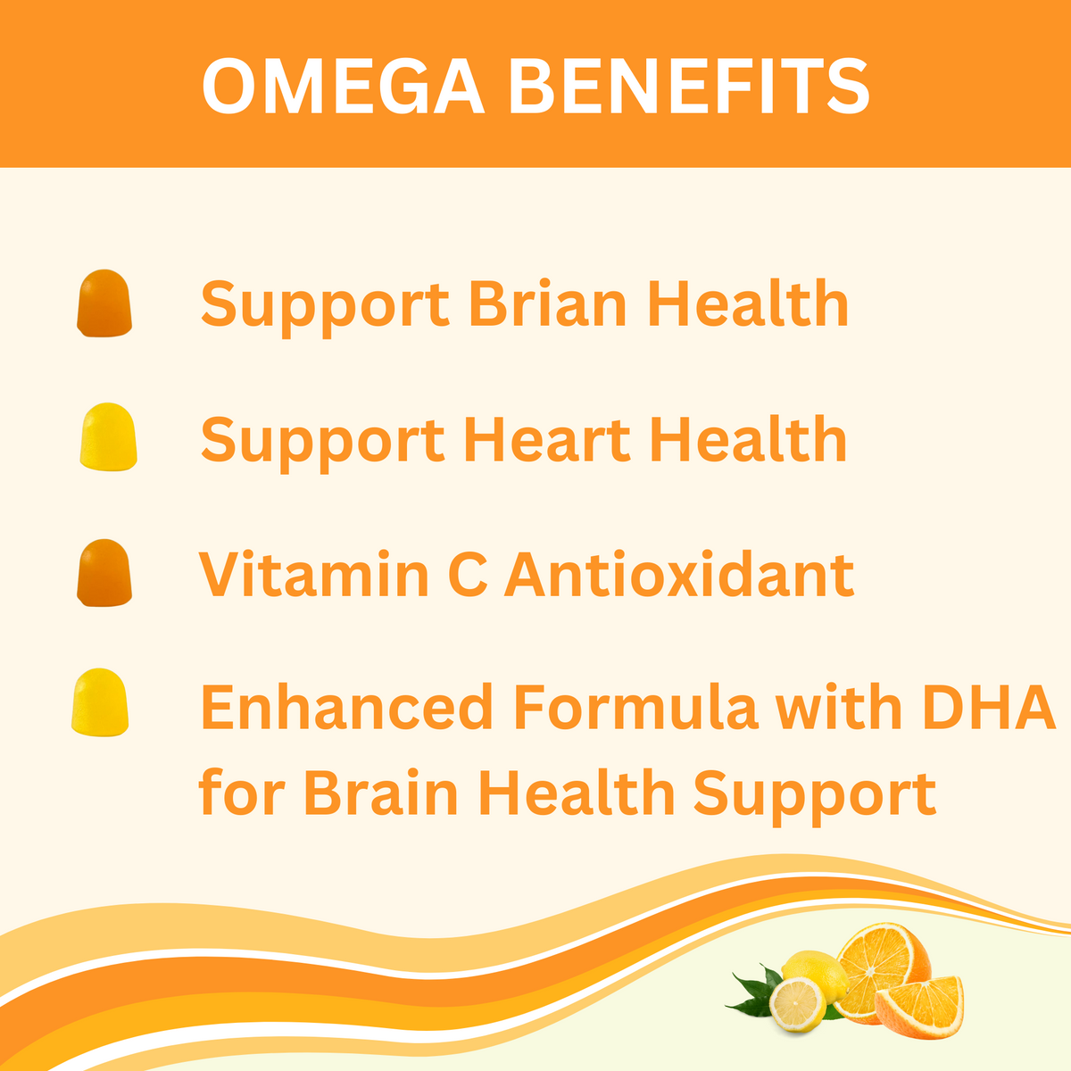 Greenfield Nutritions - Halal Omega with DHA for Kids - Support Brain Development-Gelatin Free and Gluten Free, 60 Gummies