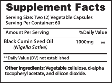 Greenfield Nutritions - Halal Black Seed Oil, for Immune Support, 120 Liquid Veggies Capsules