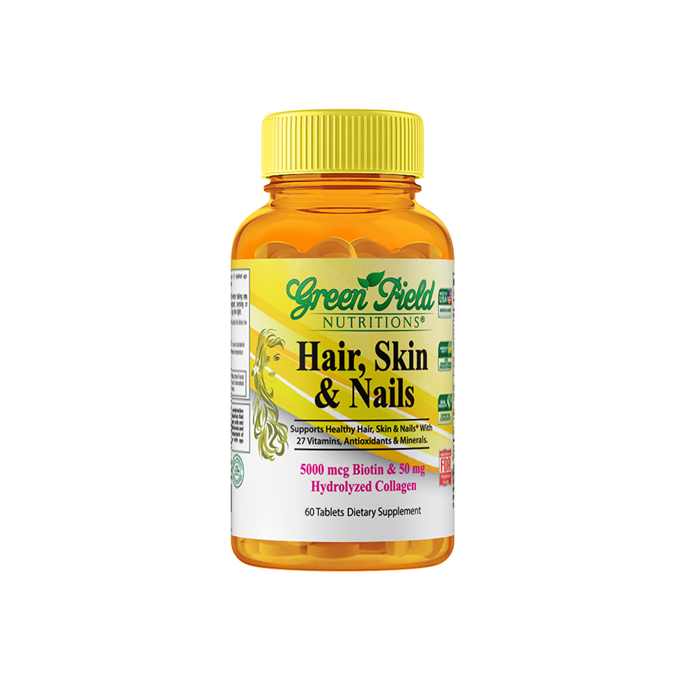 Greenfield Nutritions - Halal Hair, Skin and Nails Multivitamin with 5