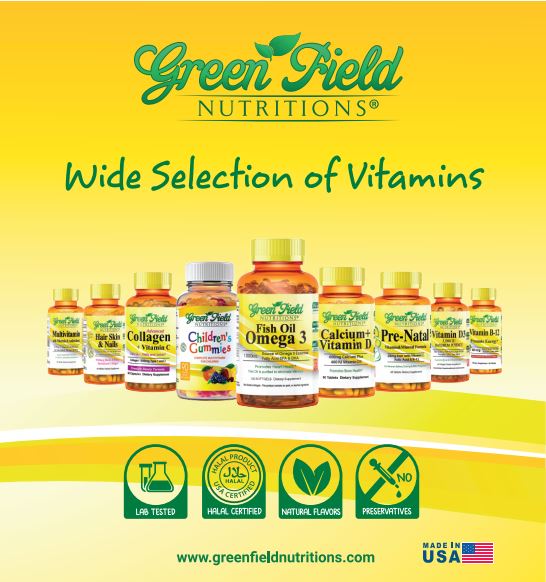 Greenfield Nutritions - Ultra Joint Formula - Halal Glucosamine Chondroitin/MSM Collagen with Turmeric for Joint Support