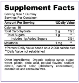 Greenfield Nutritions -Halal Kids Gummy for Sleep 1mg Melatonin- Gelatin Free and Gluten Free - 60 Gummies