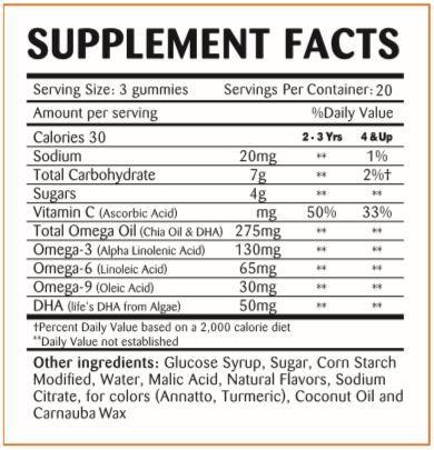 Halal Omega with DHA for Adult and Children, 60 Gummies